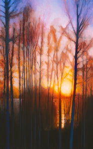 Winter Siljan Sunset 2 (11" x 18")
