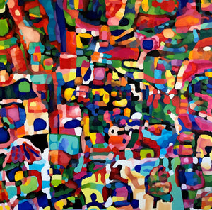 Piazza Potente (48"x48") (2019)