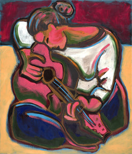 Leah Plays Guitar (30" x 36")