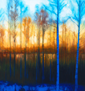 Winter Siljan Sunset 1 (34" x 36")